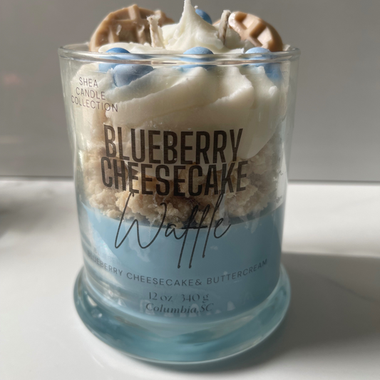 Blueberry Cheesecake Dessert Candle