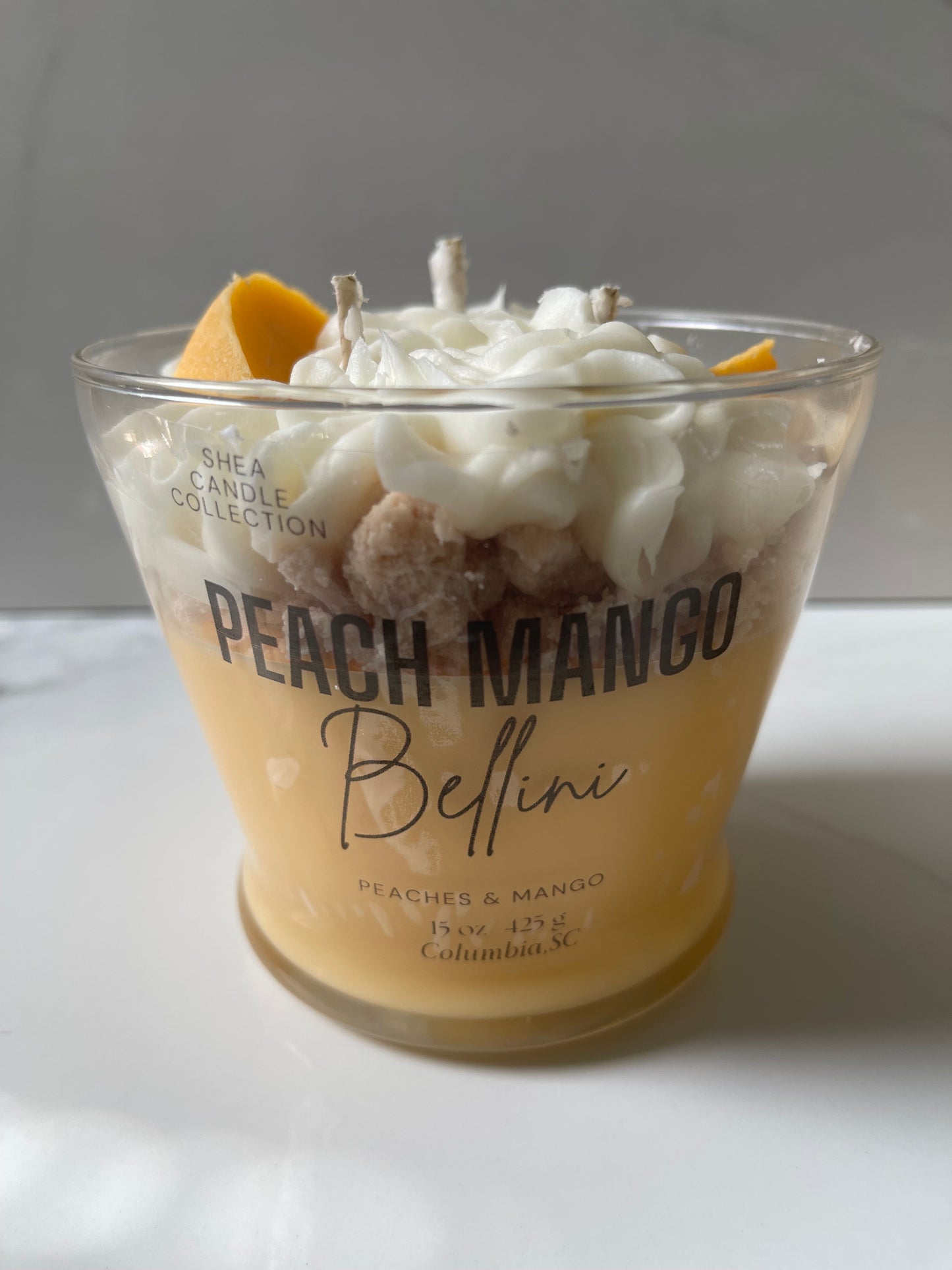 Peach Mango Bellini Dessert Candle