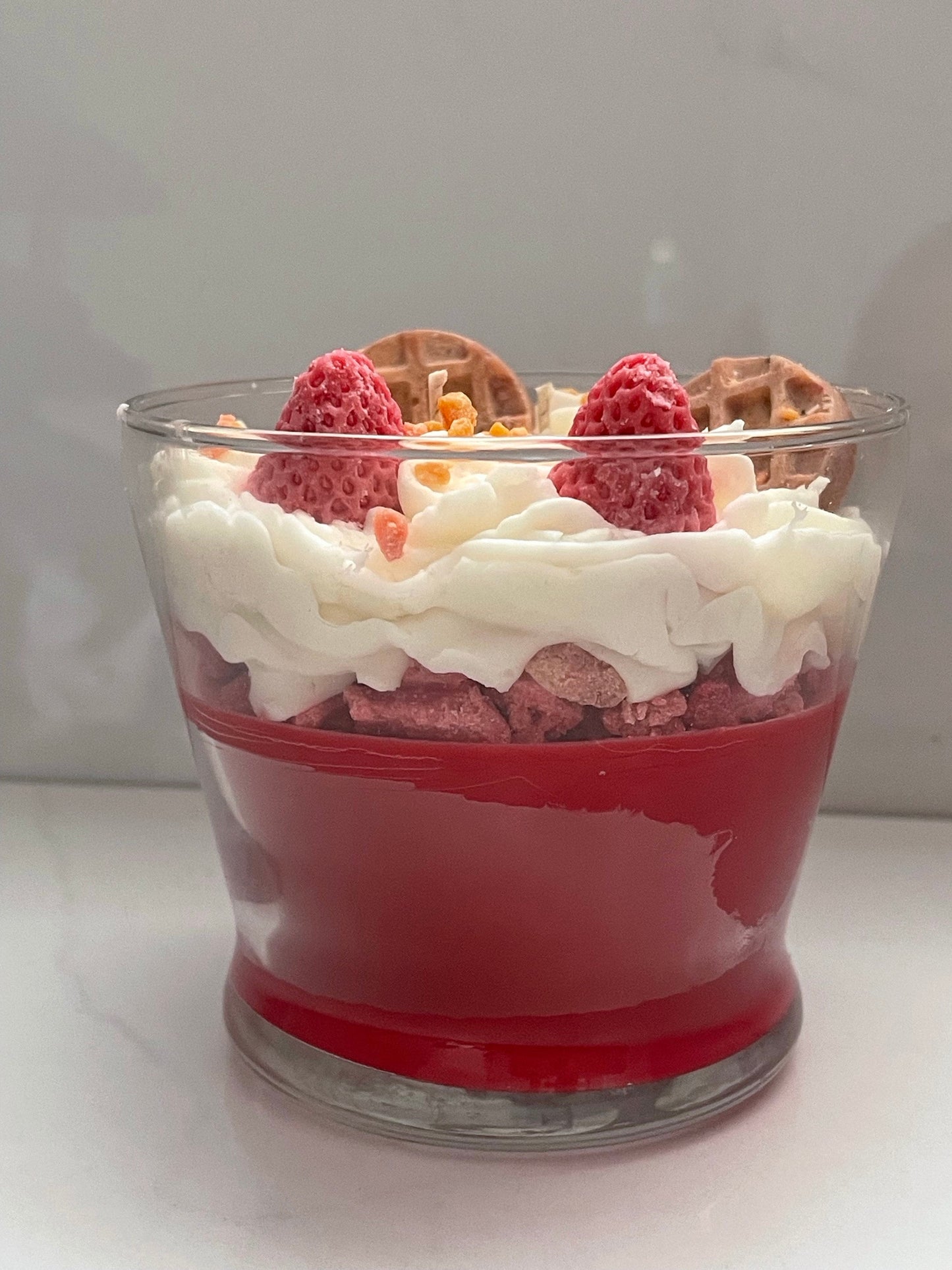 Strawberry Cheesecake Dessert Candle